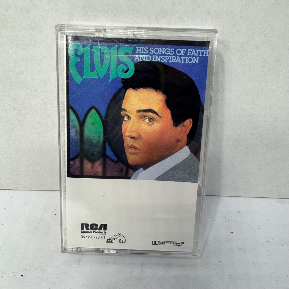 Elvis Presley‎ His Songs of Faith and Inspiration Cassette (1972) RCA 1985 #P1